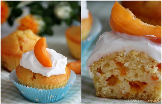 Aprikosenmuffins mit Quarktopping - Charlottas Küchentisch